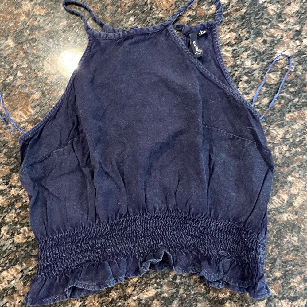 Blue Crop Top